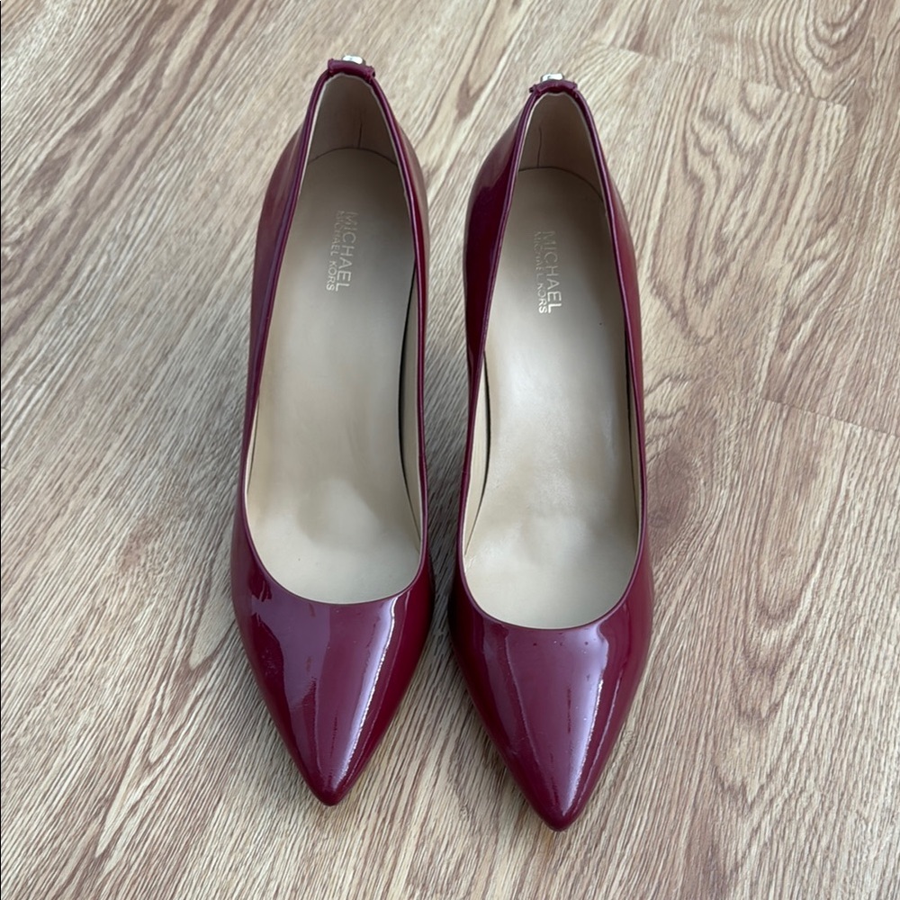 Michael Kors Dark Red Patent Heels